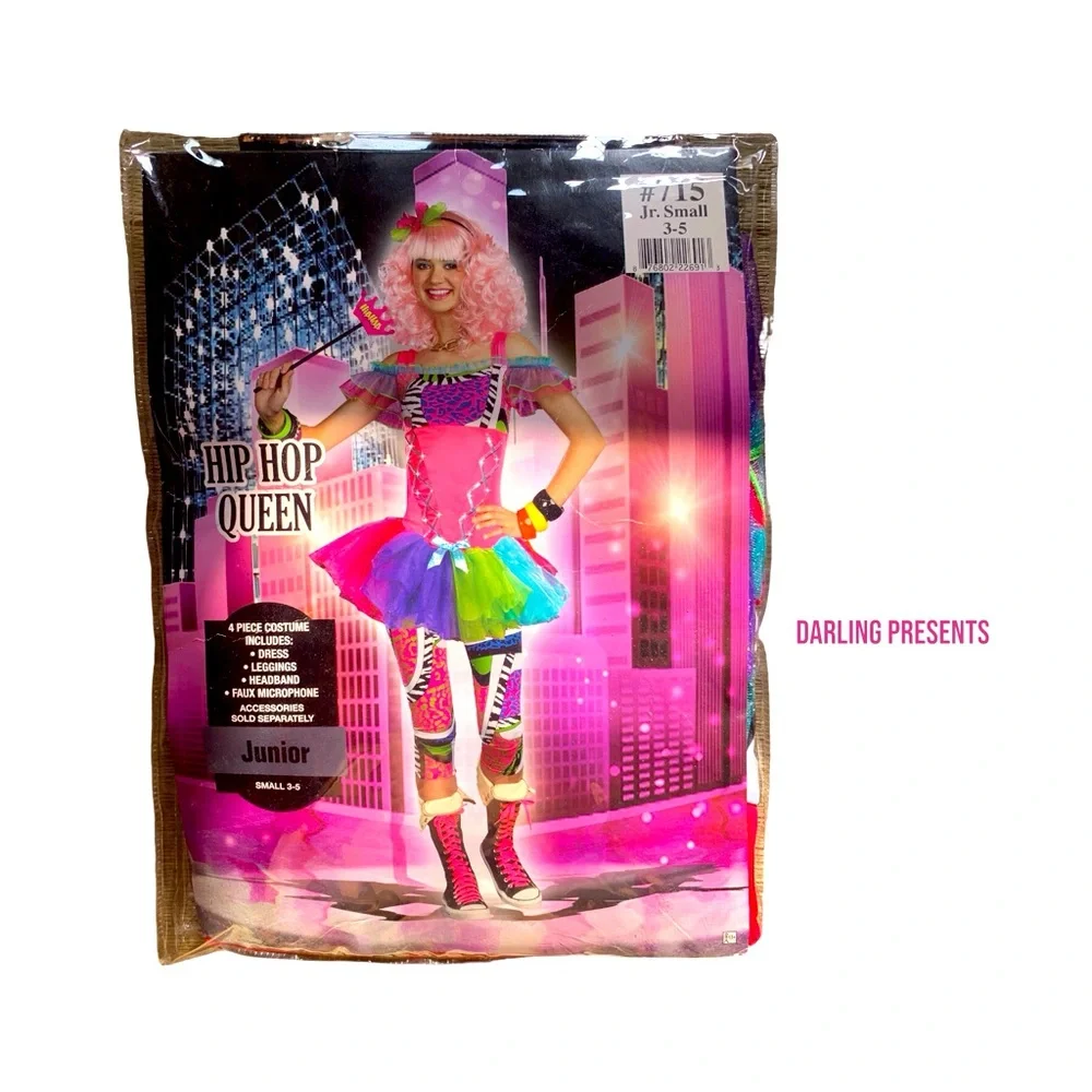 Dreamgirl Hip Hop Queen Costume Junior Color Multi Size S FITS 3-5